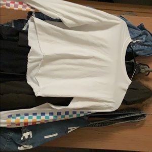 Long sleeve crop top